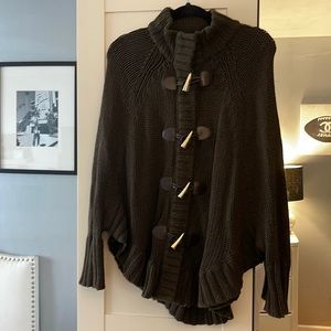 Olive Michael Kors poncho styles knit sweater